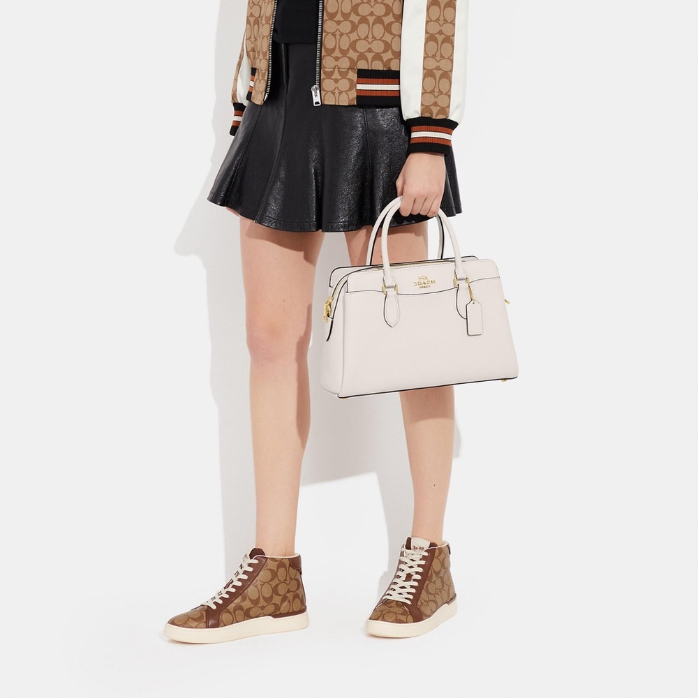 Limited time offer Coach Darcie Carryall handbag crossbody Chalk Gold hardware